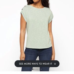 Mercy button sleeve detail knit top...(Stitch fix) size M